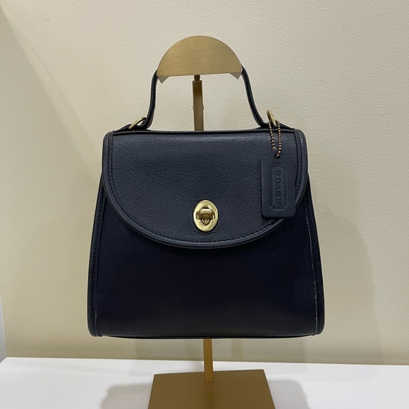 Coach Handbags - Vintage Coach Regina Satchel Black with Gold Hardware